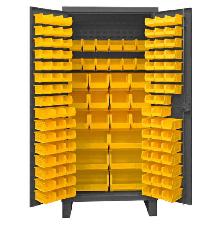 Cabinet with 126 Bins