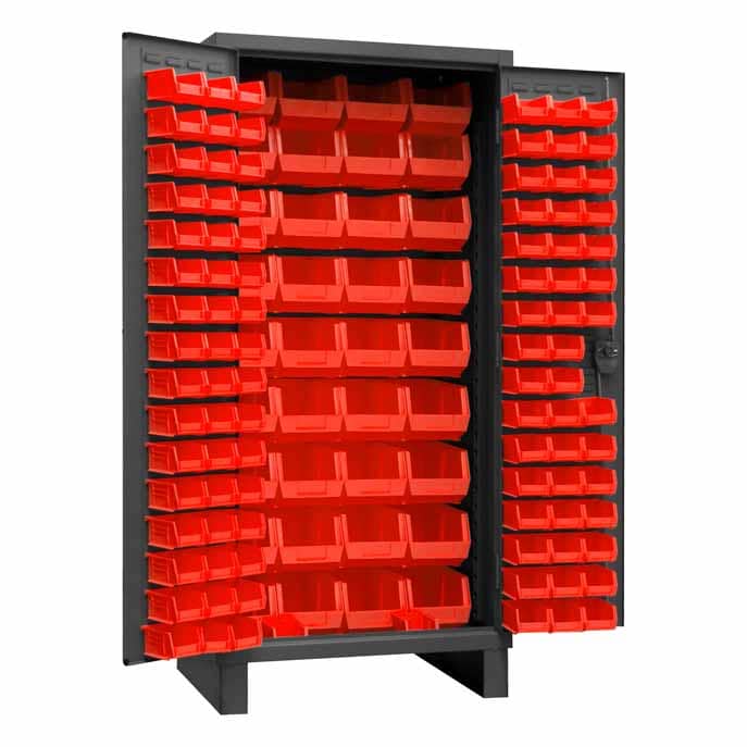 Cabinet with 132 Bins