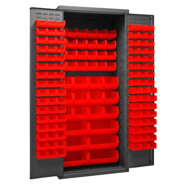 Cabinet with 138 Bins