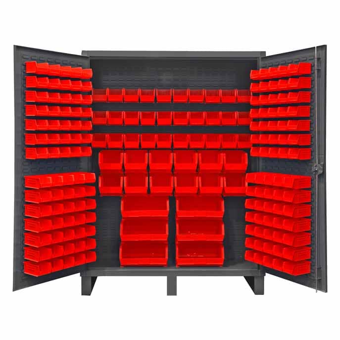 Cabinet with 198 Bins