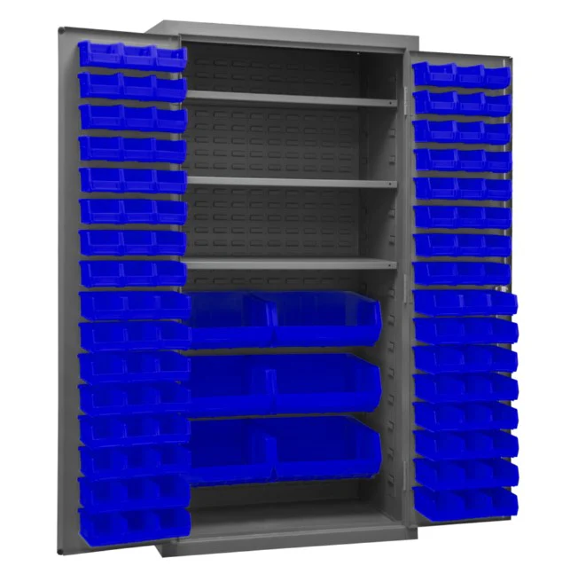 Cabinet with 102 Bins and 3 Shelves