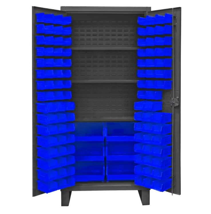 Cabinet with 102 Bins and 3 Shelves