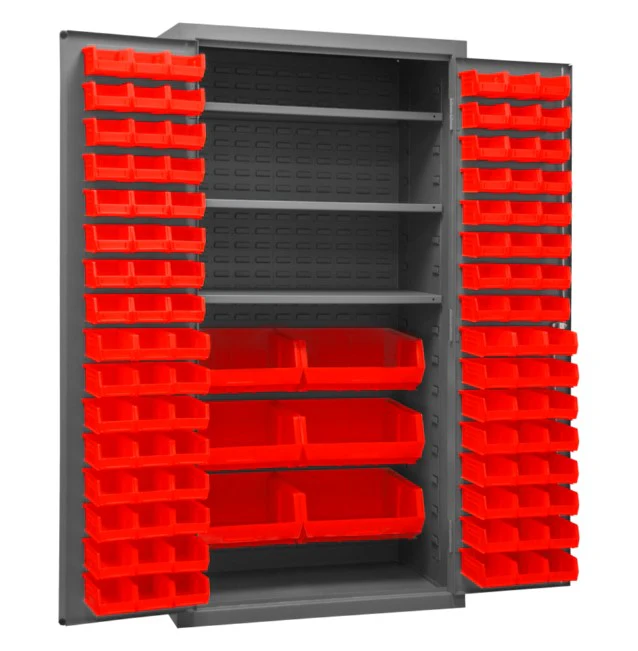 Cabinet with 102 Bins and 3 Shelves