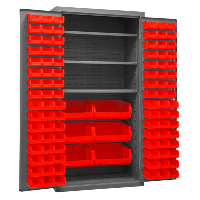 Cabinet with 102 Bins and 3 Shelves