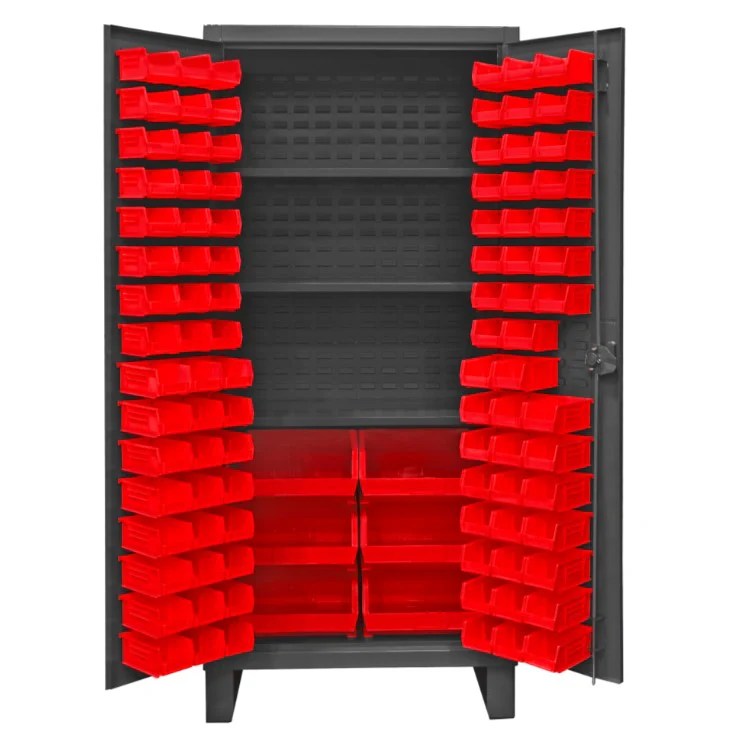 Cabinet with 102 Bins and 3 Shelves