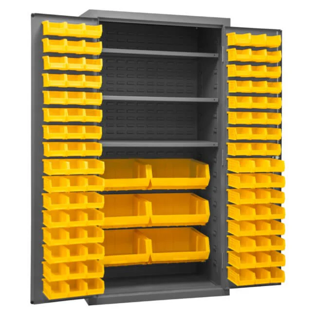 Cabinet with 102 Bins and 3 Shelves