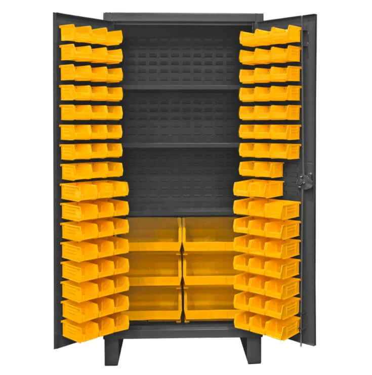Cabinet with 102 Bins and 3 Shelves