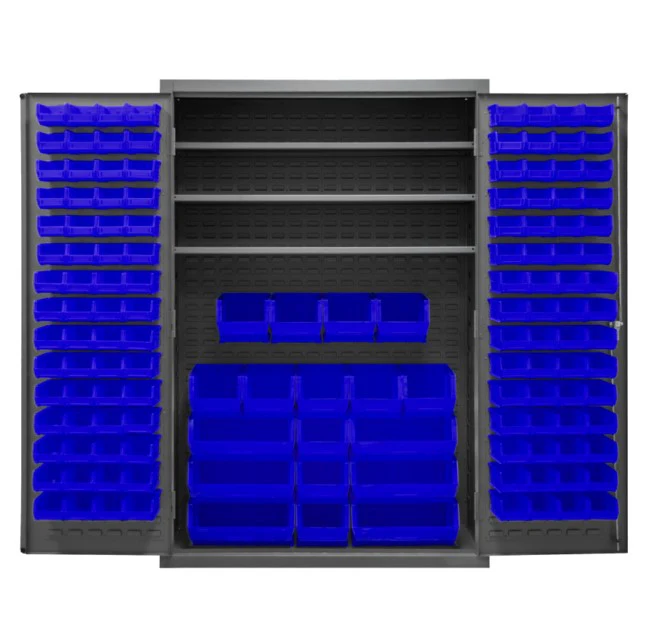Cabinet with 138 Bins and 3 Shelves