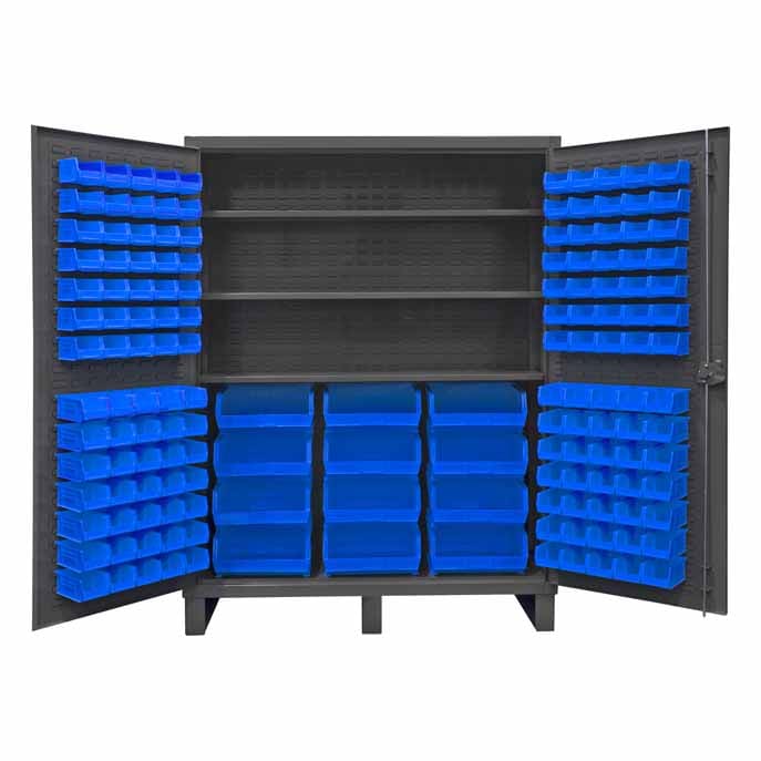 Cabinet with 156 Bins and 3 Shelves