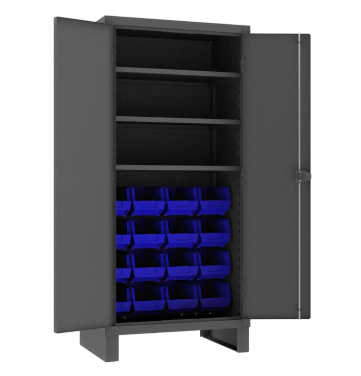 Cabinet with 16 Bins and 3 Shelves