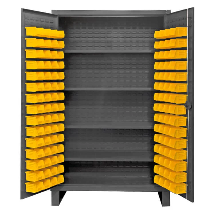 Cabinet with 120 Bins and 4 Shelves