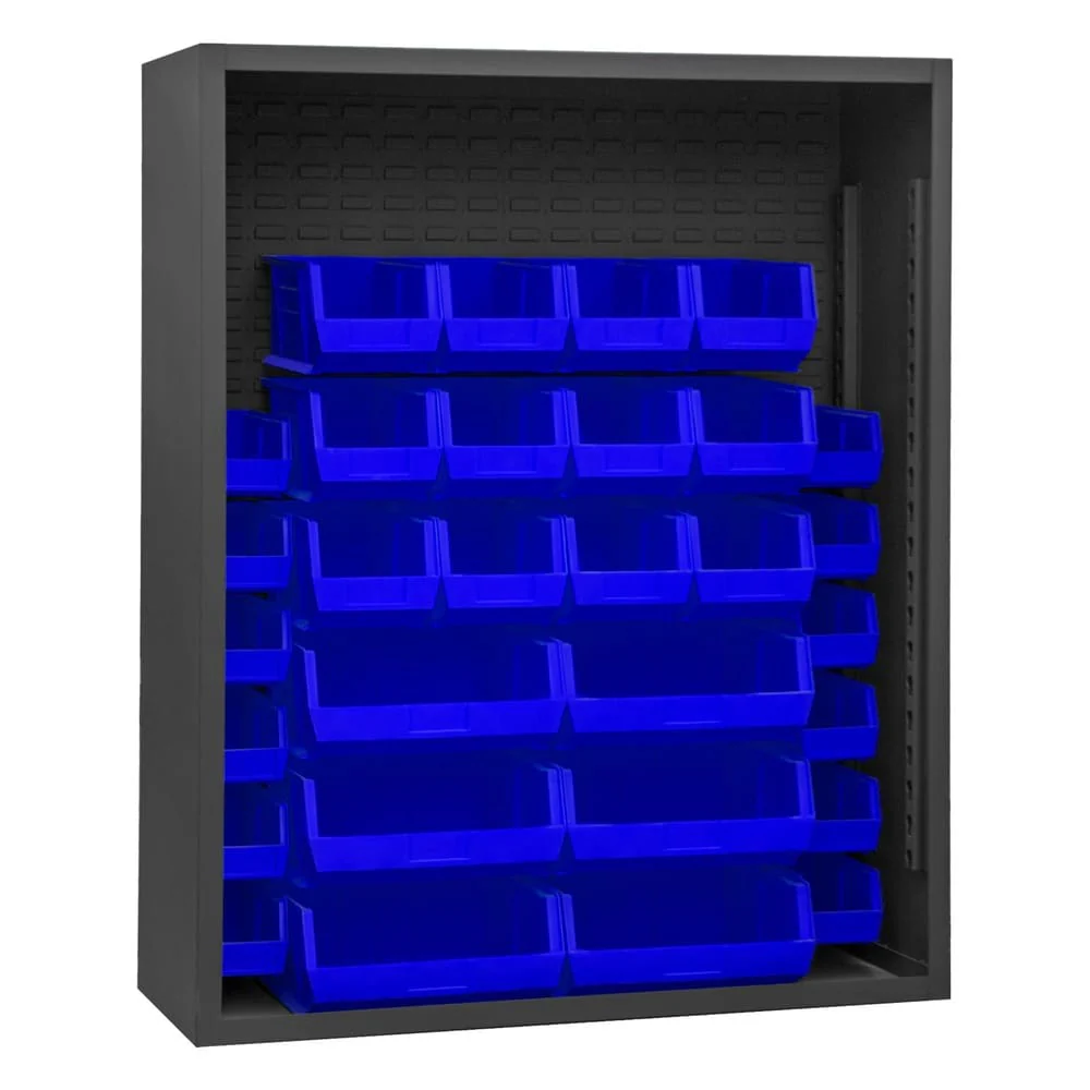 Enclosed Sheving with 30 Bins