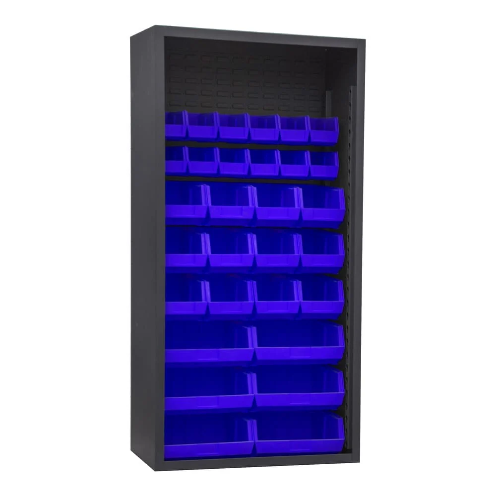 Enclosed Sheving with 30 Bins