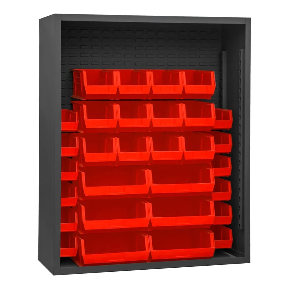 Enclosed Sheving with 30 Bins