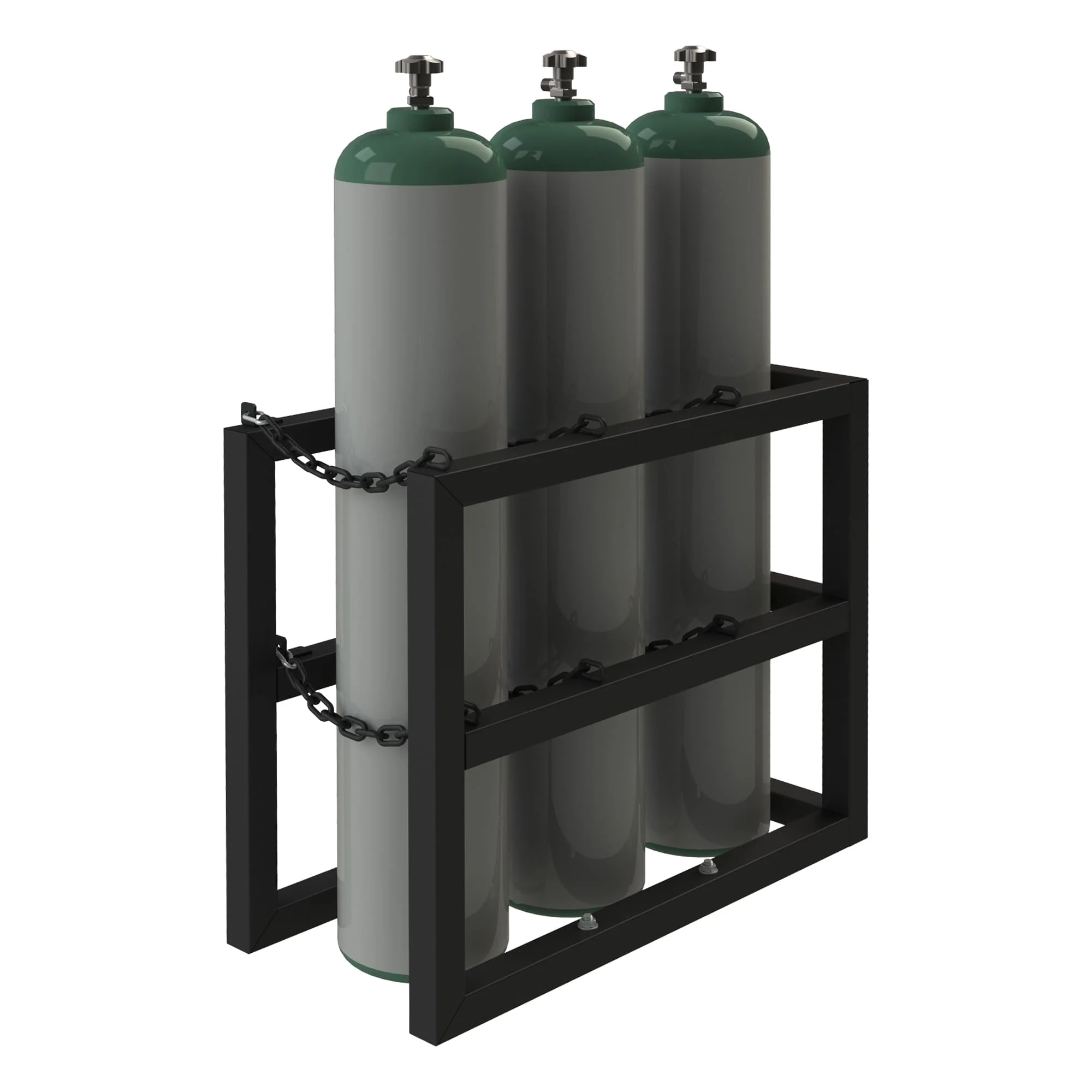 Vertical Gas Cylinder Rack for 3 Cylinders