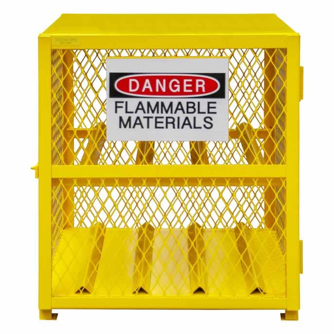 Cabinet with 4 Cylinder Horizontal Gas Storage