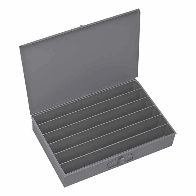 Large Steel Compartment Box with 6 Holes