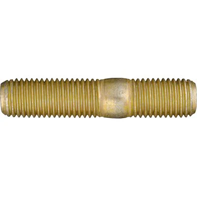 M10-1.25 x 48mm Class 8.8 Manifold Stud Zinc & Yellow Dichromate