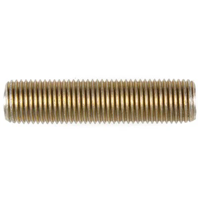 M12-1.25 x 50mm Class 8.8 Manifold Stud Zinc & Yellow Dichromate