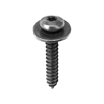 M4.2 x 25mm Torx Pan Head Sems Tapping Screw Black Zinc