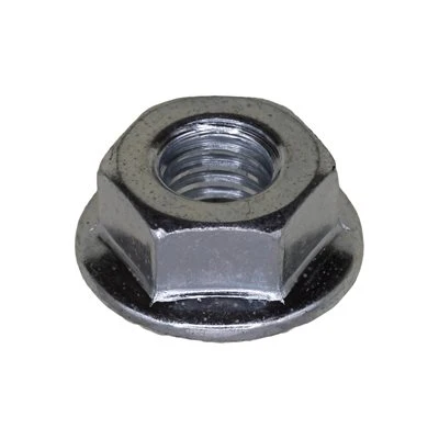 M6-1.0 Spin Lock Nut Serrated Flange Dia: 14mm Across Flats 10mm