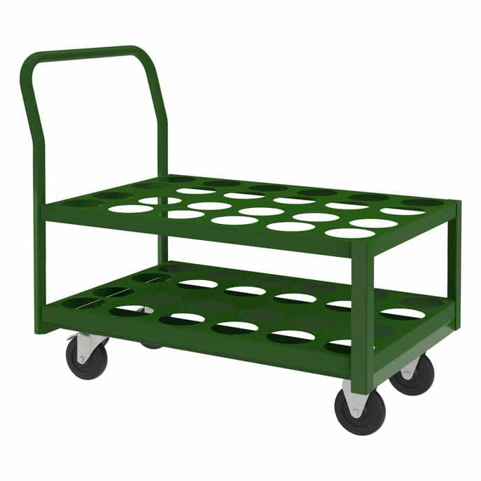Medical Cylinder Cart with Preforated Shelves