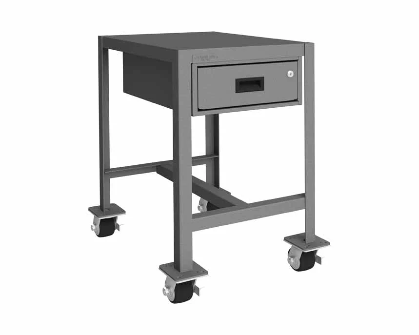 18in x 24in Mobile Machine Table Workbench with 1 Drawer