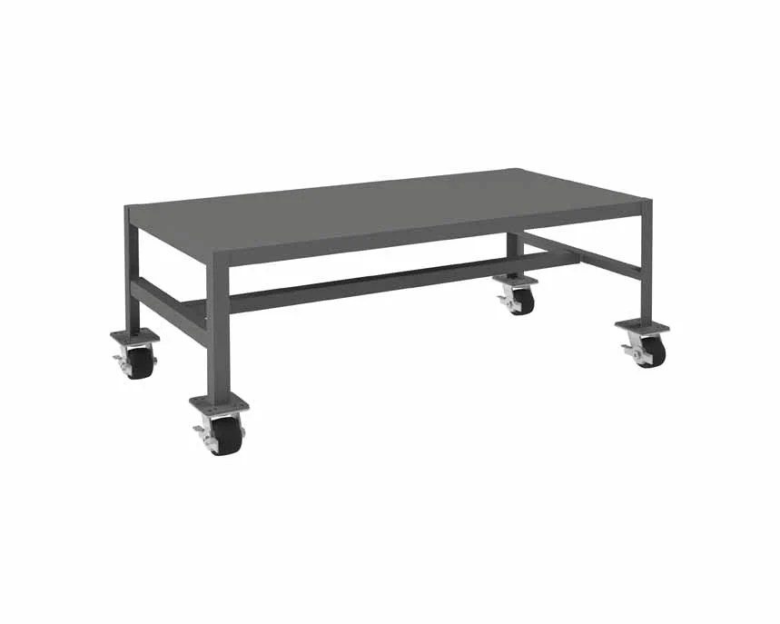 24in x 48in Mobile Machine Table Workbench with 1 Shelf