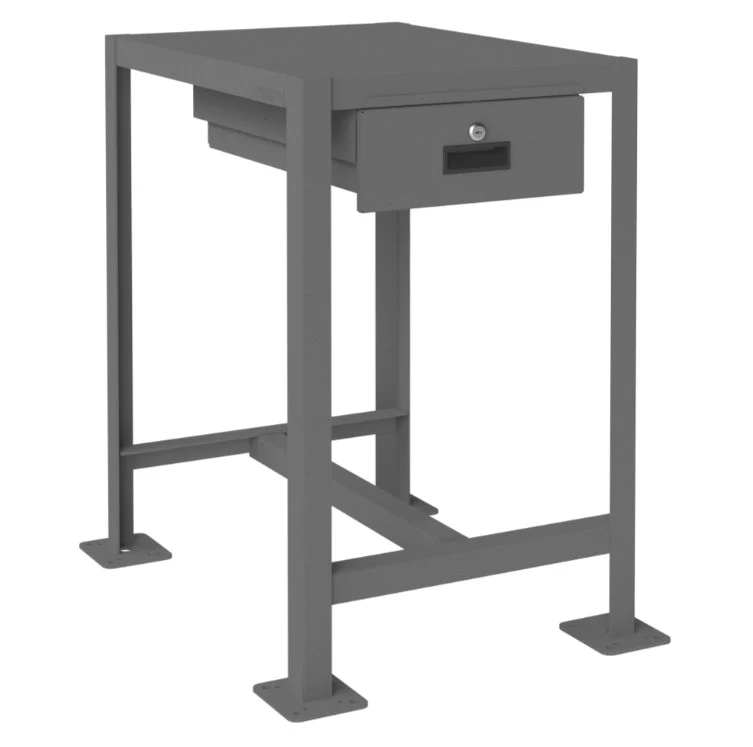18in x 24in Machine Table Workbench with 1 Shelf and 1 Drawer