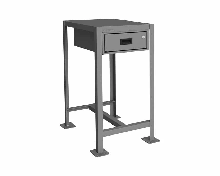 18in x 24in Machine Table Workbench with 1 Shelf and 1 Drawer