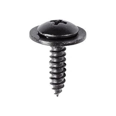 M4.8 x 19mm Phillips Truss Head Sems Tapping Screw Black E-Coat