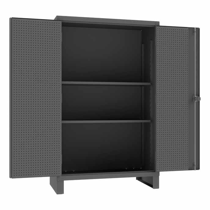 Pegboard Cabinet with 2 Shelves