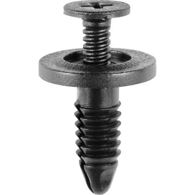 Ford Push Retainer Head Diameter : 11/16" Stem Length : 3/4" Hole Size : 1/4" Black