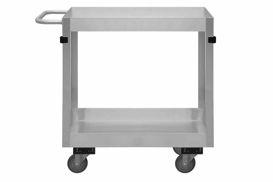 Stainless Steel Stock Cart with 2 Shelves