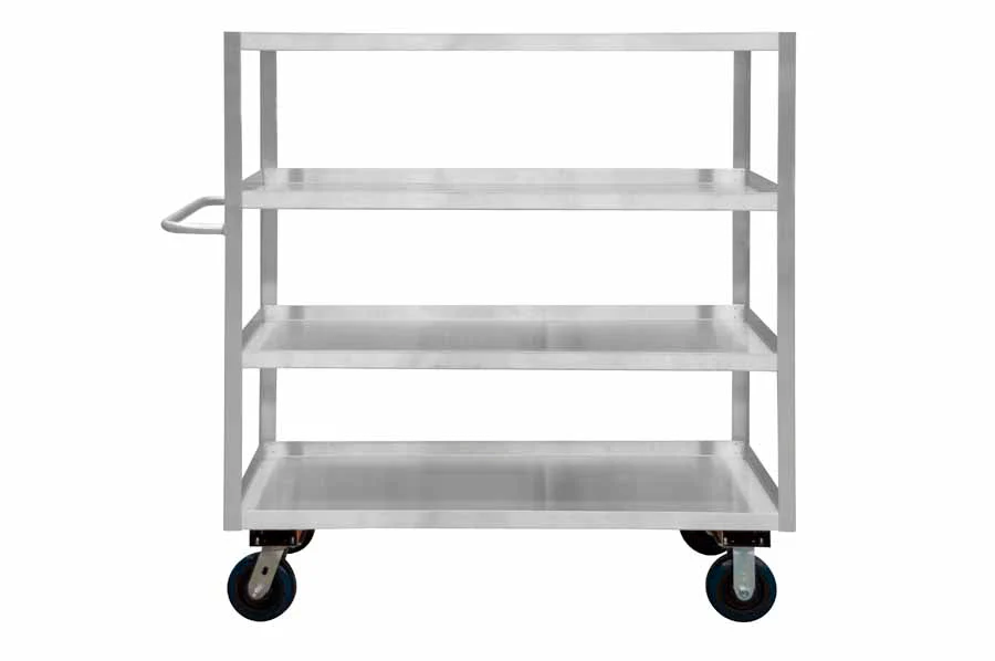 Stainless Steel Stock Cart with 4 Shelves