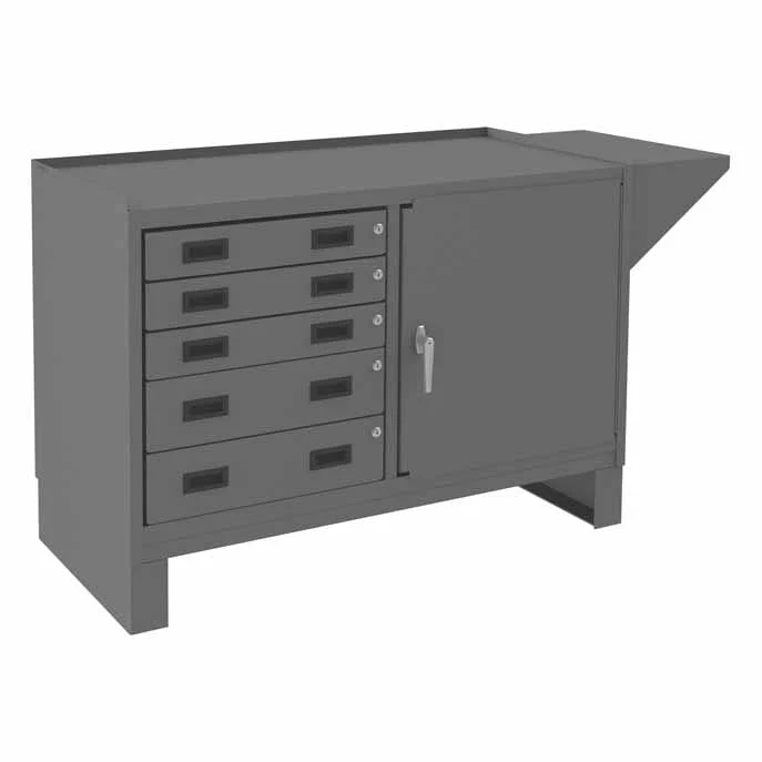 Stationary Workstation with 5 Drawers