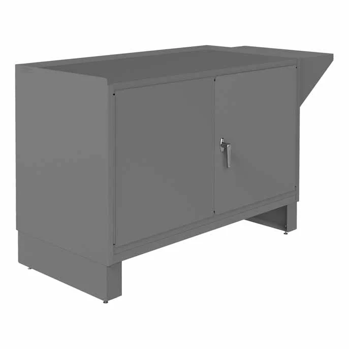 Stationary Workstation with Vice Shelf