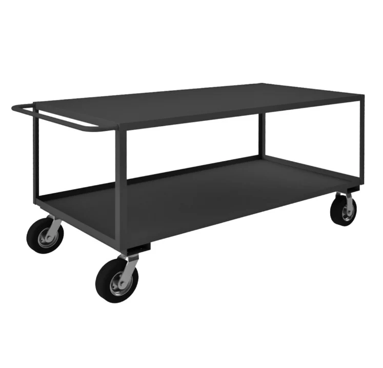 36in x 72in Stock Cart with 2 Shelves