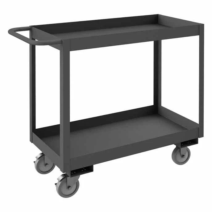 18in x 36in Stock Cart with 2 Shelves and a High Lip