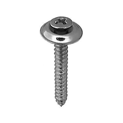 #8 x 1-1/4in #6 Head Phillips Oval Sems Tapping Screw Chrome