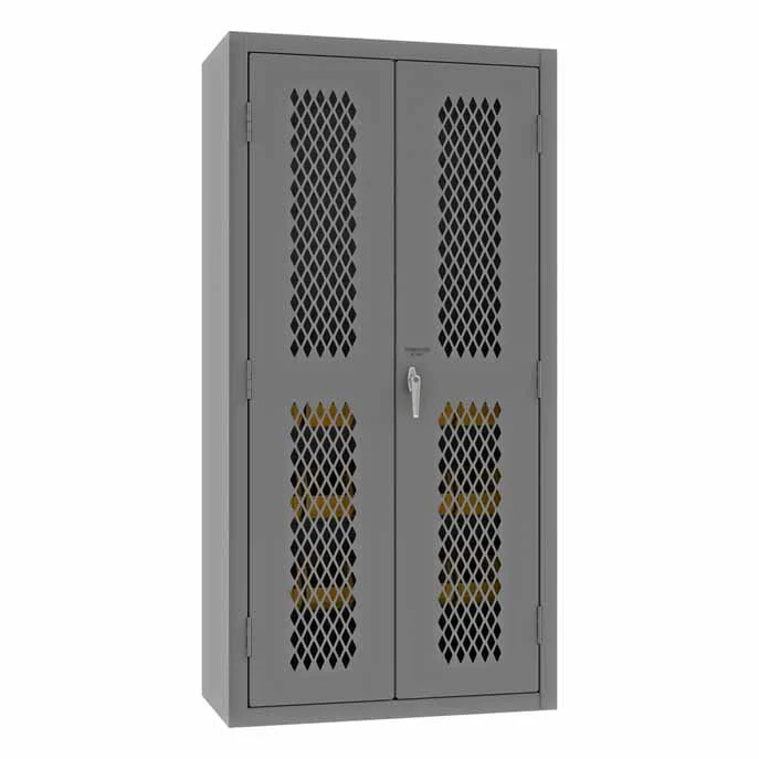 Ventilated Cabinet with 15 Bins and 2 Shelves