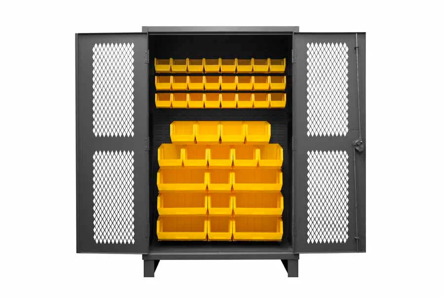 Ventilated Cabinet with 42 Bins