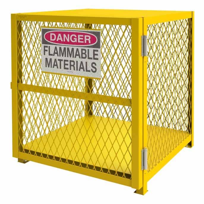 Cabinet with 4 Cylinder Vertical Gas Storage