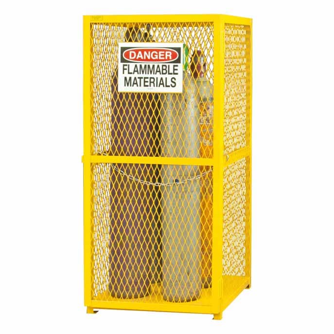 Cabinet with 9 Cylinder Vertical Gas Storage