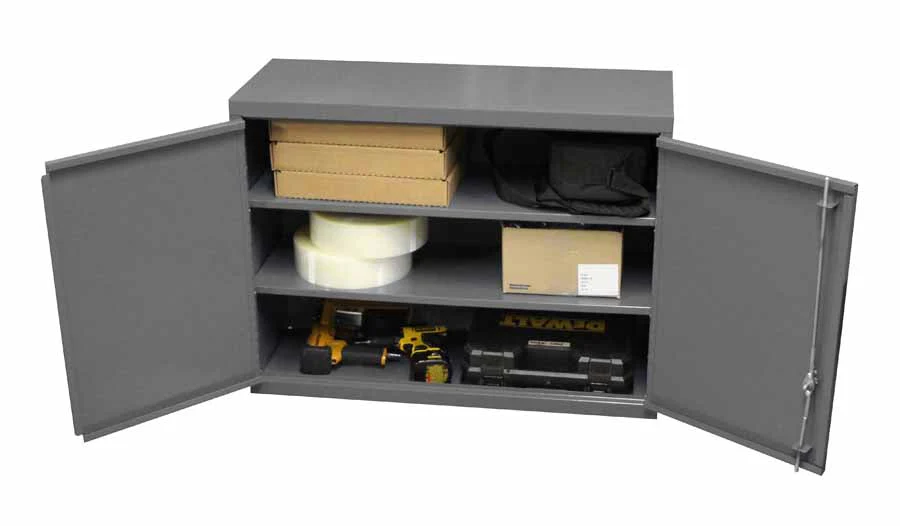 Wall Mounted Storage Cabinet with 3 Shelves